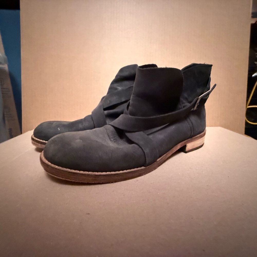 Free People Las Palmas Ankle Boots in black leather Boots Women’s 8.5 $30